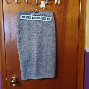 Grey pencil skirt